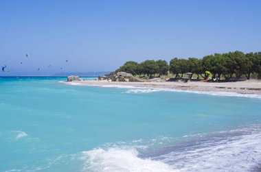 Beach Kremasti, Rodos, Yunanistan