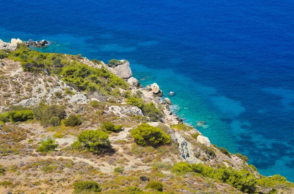 Kust van Rhodos Eiland, Griekenland — Stockfoto