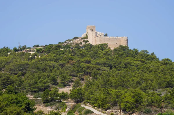 在希腊罗德岛上的 Kritinia 城堡 — 图库照片