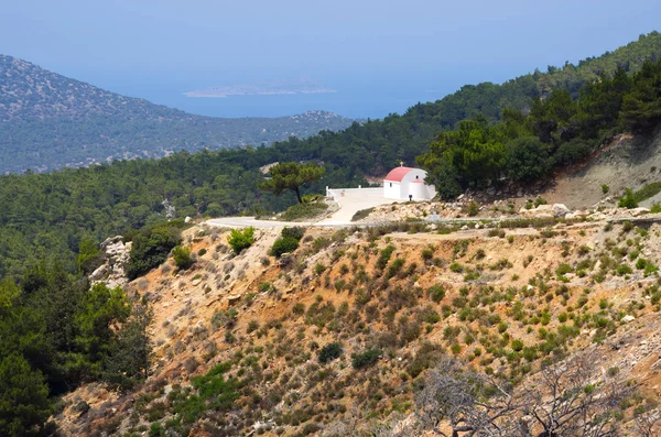 Landscape of interior of Rhodes island, Greece