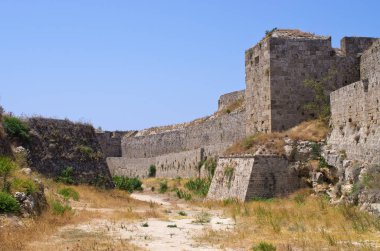 Büyük antik duvarlar, Rodos'un şehir, Yunanistan