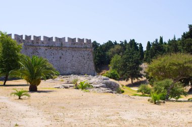 Büyük antik duvarlar, Rodos'un şehir, Yunanistan