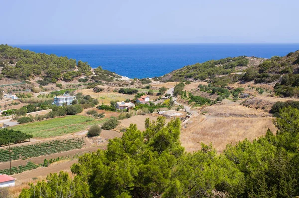 Côte de Rhodes île, Grèce — Photo