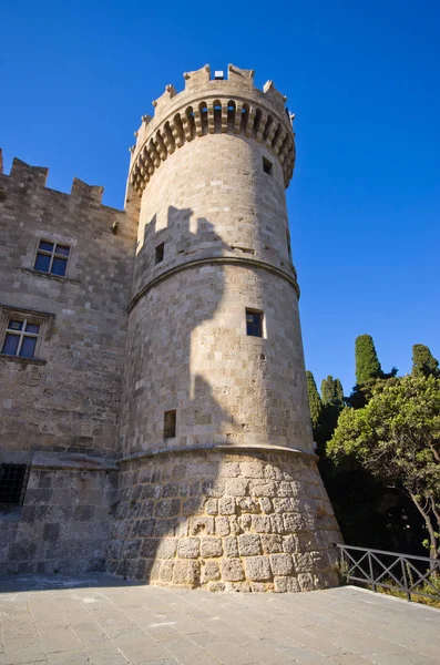 Palace of the Grand Master of the Knights of Rhodes - Greece — Stock Photo, Image
