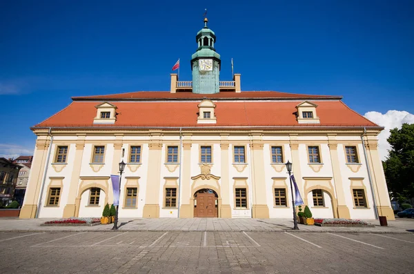 Town square i Rawicz, Polen — Stockfoto