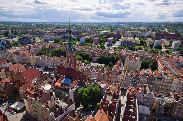 Panoráma města Gdaňsk, Polsko — Stock fotografie