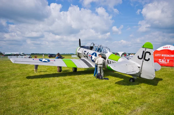 Combattente su Leszno Air Picnic 2016 . — Foto Stock