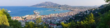 Zakynthos kasaba yukarıdan, Yunanistan