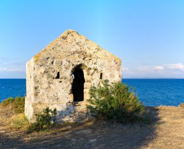 Eski taş Şapel adada Zakynthos, Yunanistan