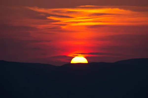 Bellissimo tramonto sull'isola di Zante, Grecia — Foto Stock