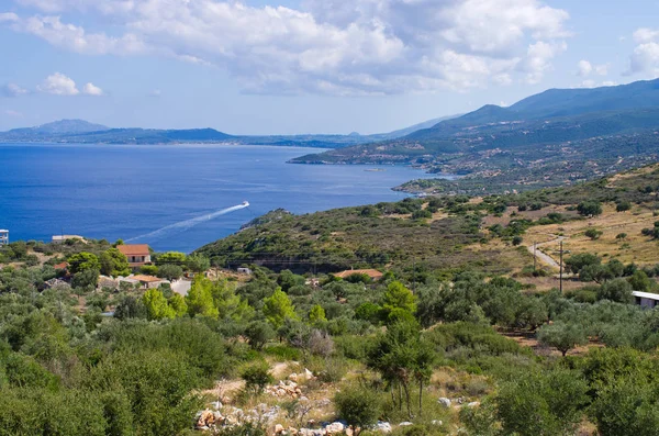 Linha costeira da ilha de Zakynthos, Grécia — Fotografia de Stock