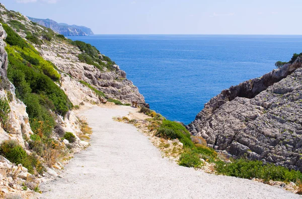 Drogi na wyspie Zakynthos, Grecja — Zdjęcie stockowe