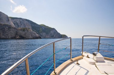 Yelken kıyısından Zakynthos, Yunanistan