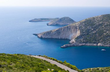 Porto Vromi bay adada Zakynthos, Yunanistan