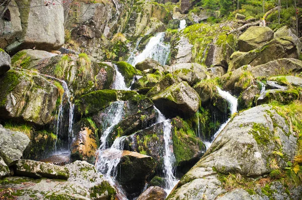 Fluxo em montanhas Jizera, República Checa — Fotografia de Stock