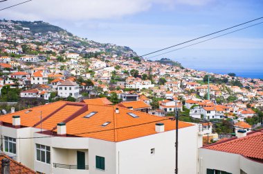 Cityscape Funchal, Madeira Adası, Portekiz