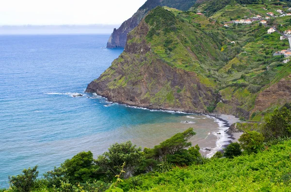Costa Dell Isola Madeira Vicino Porto Cruz Portogallo — Foto Stock