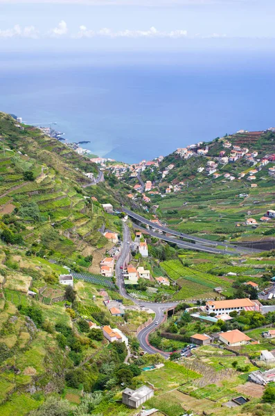 Широкий вид с "Levada do Norte" - остров Мадейра, Португалия — стоковое фото