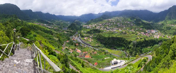 Landskab nær Sao Vicente, Madeira, Portugal Stock-billede