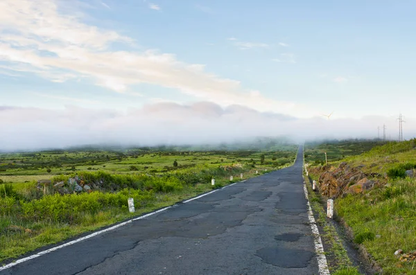 Estrada no planalto de Paul da Serra, Madeira, Portugal — Fotografia de Stock