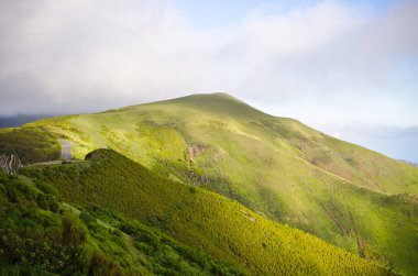 Foggy landscape on Paul da Serra plateau, Madeira, Portugal