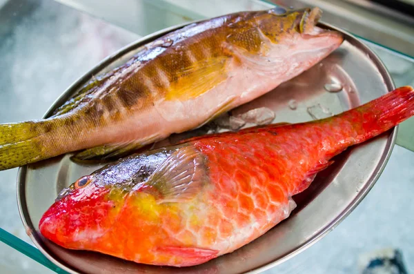 Peces en el plato, Isla de Madeira, Portugal — Foto de Stock