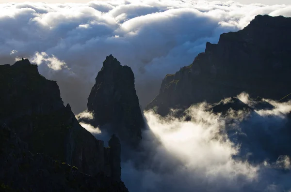 Pico Ruivo picco sull'isola di Madeira, Portogallo — Foto Stock