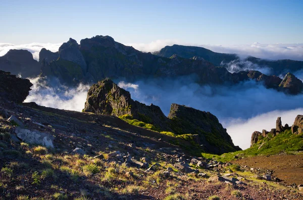 Pico Ruivo peak on Madeira island, Portugal — 图库照片