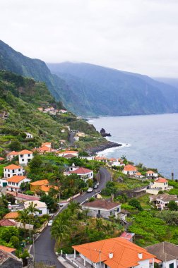Sahil yakınındaki Ponta Delgada, Madeira Adası, Portekiz