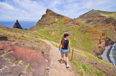 Ponta de Sao Lourenco yarımadada, Madeira Adası doğa yürüyüşü,