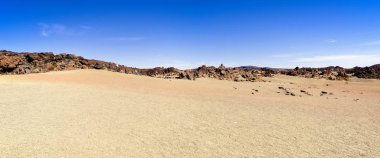 İspanya 'nın Tenerife adasında volkanik manzara