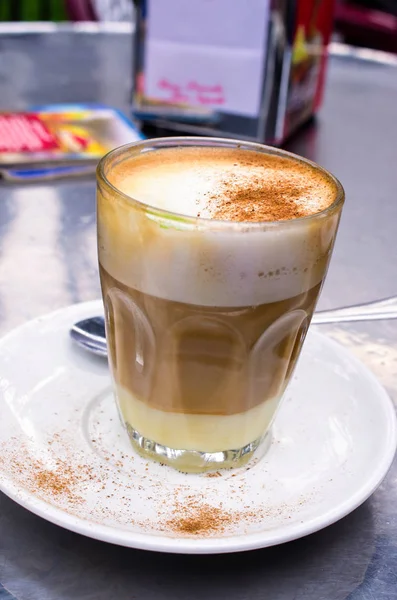 Barraquito - café das Ilhas Canárias Imagem De Stock