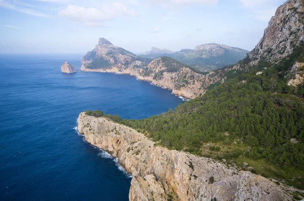 Uitzicht vanaf Mirador Es Colomer, Mallorca — Stockfoto