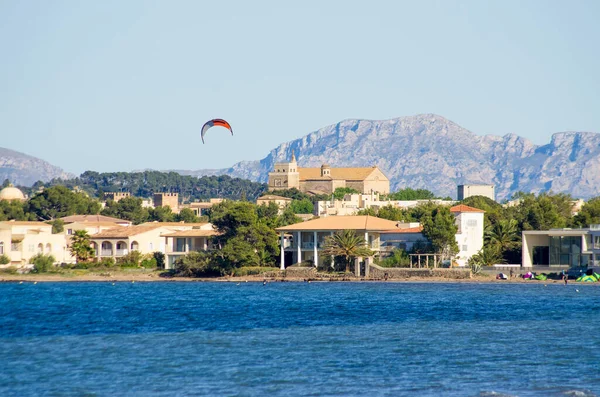 Kitesurfing Port Pollenca Mallorca Spain — Stock Photo, Image