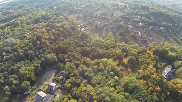 ウクライナの古い村の空撮 — ストック動画