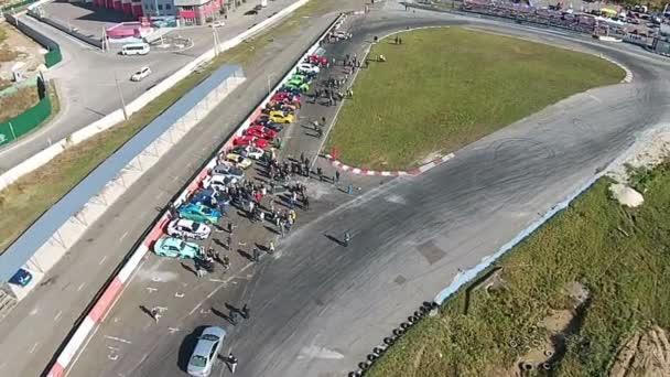 KYIV, UKRAINE - 28 juin 2017 : Événement Timeattack sur l'autodrome de Chayka — Video