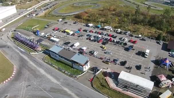 Kiev, Ukraina - 28 juni 2017: Timeattack händelse på Chayka Autodrome — Stockvideo