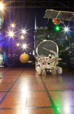 Kapalı bir alanda Uzay Müzesi