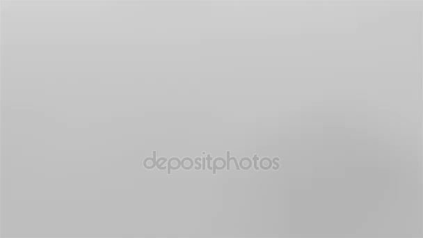 Dark glass box falling down and broken isolated on white background. 3D rendering — Stock Video