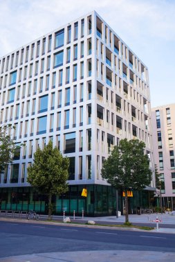 Viyana, Avusturya - Haziran 06, 2018: Viyana, Avusturya 'da modern mimari.