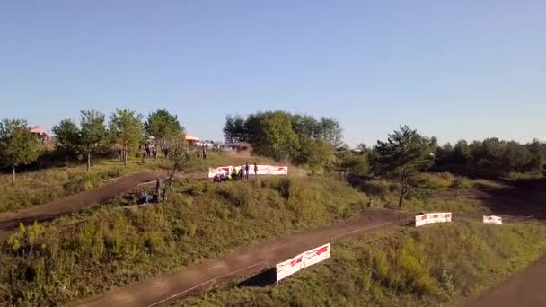 Zhytomyr Ukraine Oktober 2018 Motocross Track Race — Stockvideo