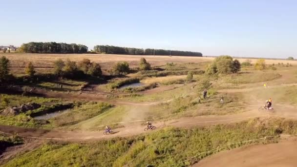 Zhytomyr Ukraine Oktober 2018 Motocross Bahnrennen — Stockvideo