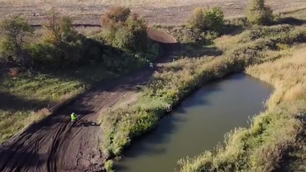 Zhytomyr Ukraine 2018 Motocross Track Race — 비디오