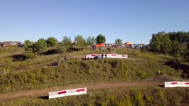 Zhytomyr Ukraine Octobre 2018 Course Sur Piste Motocross — Video