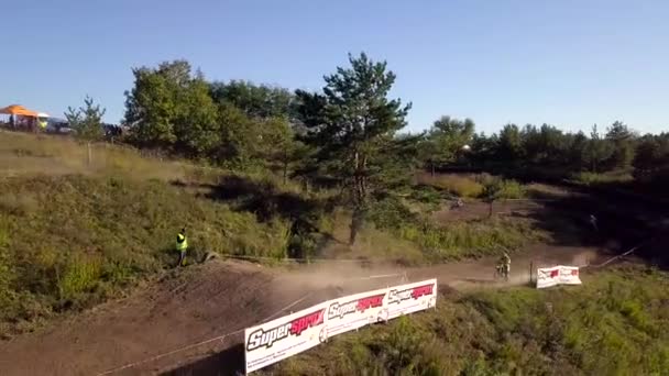 Zhytomyr Ukraine Octobre 2018 Course Sur Piste Motocross — Video