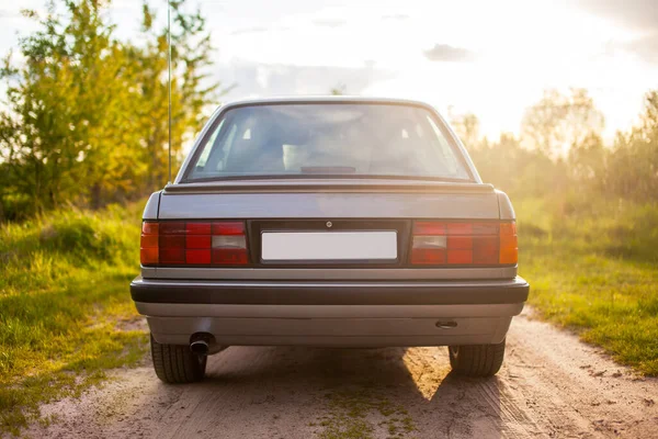 Back Old German Rare Car 80S — Stock Photo, Image