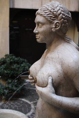 Tits fountain in Treviso, Veneto, Italy
