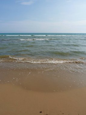 Güzel deniz kıyısı doğa arka planı