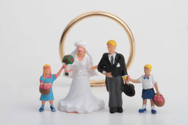 Miniatura Casamento — Fotografia de Stock
