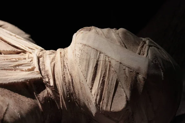 Velho Egípcio Múmia Detalhe — Fotografia de Stock